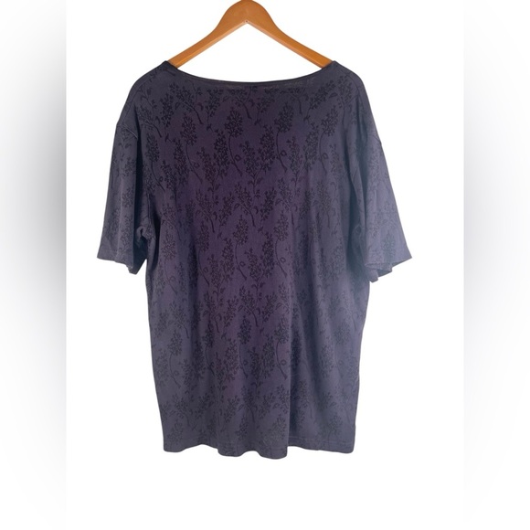 CP Shades San Francisco Purple Floral Women's Top Cotton Rayon Blend Size L - Picture 2 of 6